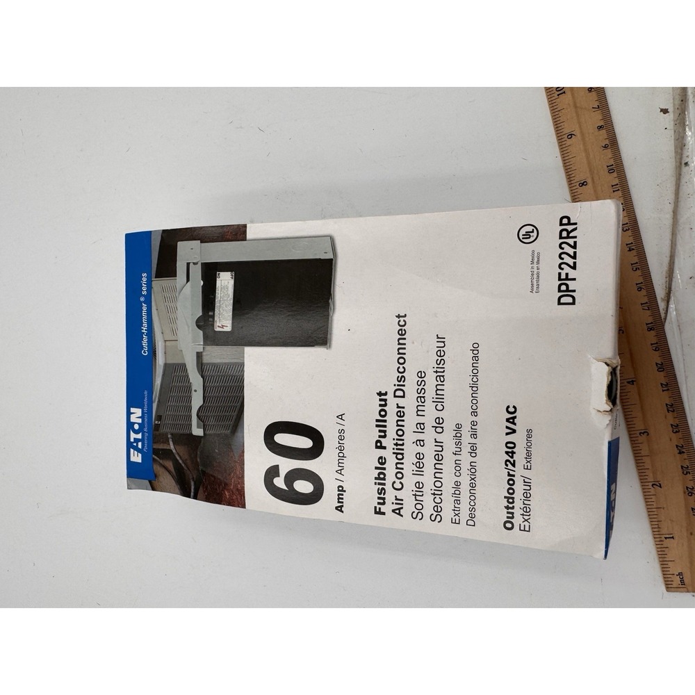 EATON 60 Amp‎ Fusible Pullout AIR CONDITIONer DISCONNECT Outdoor/240 VAC UL